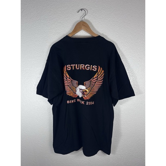 Sturgis Other - 2004 Sturgis Bike Week T Shirt 2XL Y2K Motorcycle Biker Eagle Double Sided